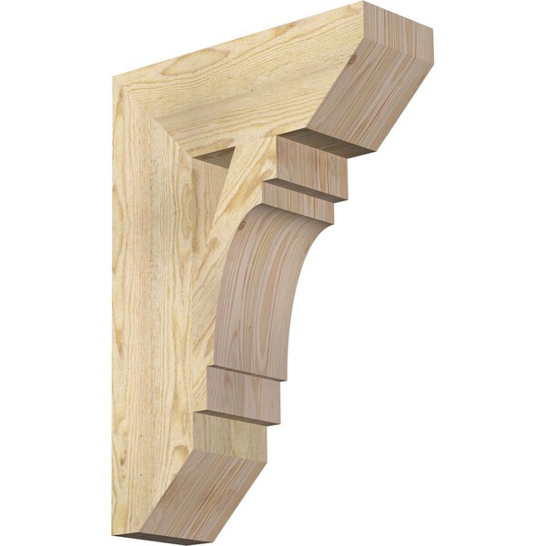 Ekena Millwork Merced Slat Rough Sawn Bracket, Douglas Fir, 6"W x 18"D x 26"H BKT06X18X26MRC06RDF - main
